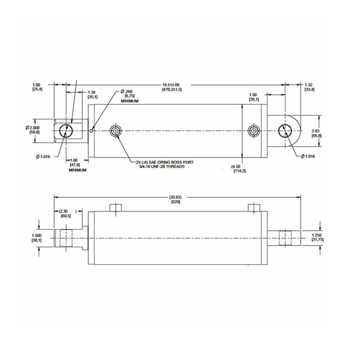Double acting hydraulic cylinder for snowplow-1.jpg
